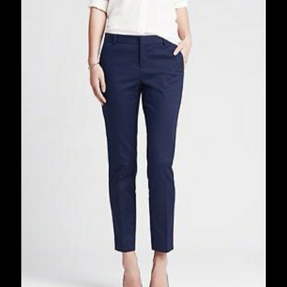 Navy blue ankle pants Clearance